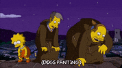 tired lisa simpson GIF