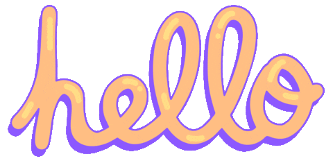 Animation Hello Sticker by Moli Fernyx