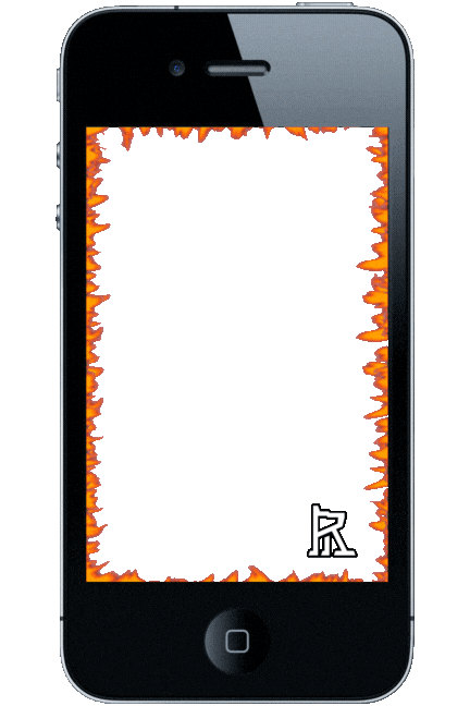 Fire Frame Sticker