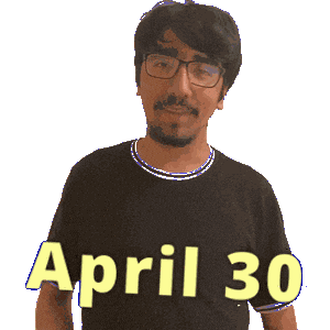 30 April Sticker