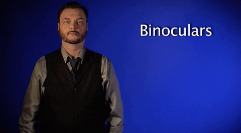 sign language binoculars GIF by Sign with Robert