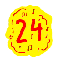 24classics disco 24classics Sticker