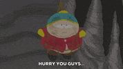 scared eric cartman GIF by South Park 