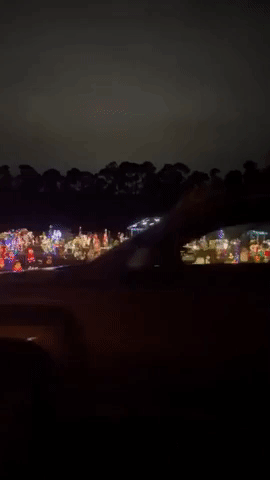 Dazzling Array of Christmas Decorations Light Up Florida Home