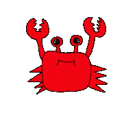 Crab カニ Sticker