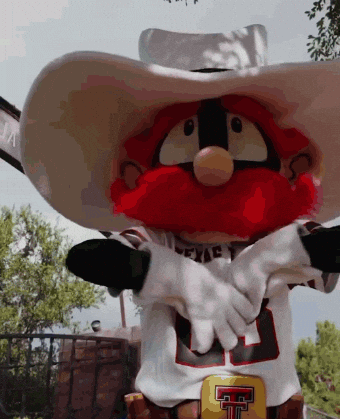 seeingscarlet giphyupload texas tech red raiders raider red GIF