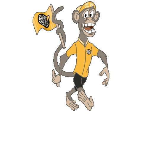 Monkey Escape Sticker by The Cake Movement