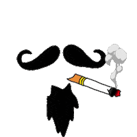 tooncasmStickers style beard trend thug Sticker