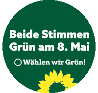 Wählenwirgrün Sticker by gruenesh