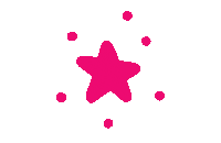 Pink Star Sticker by Elizabeth Goddard