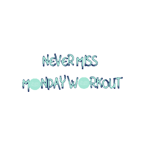 Workout Monday Sticker by Studio Pilates
