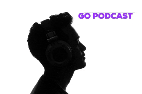 LaunchPodMedia giphygifmaker podcast media headphones GIF