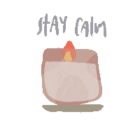 Candle Stay Calm Sticker