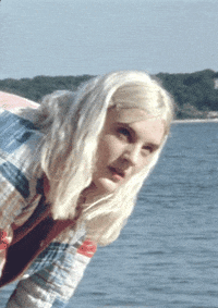 lizaanne beach vacation forest boat GIF