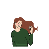 Long Hair Sticker by dr soap