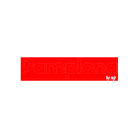 Pamplona Navarra Sticker by la librería de la estafeta