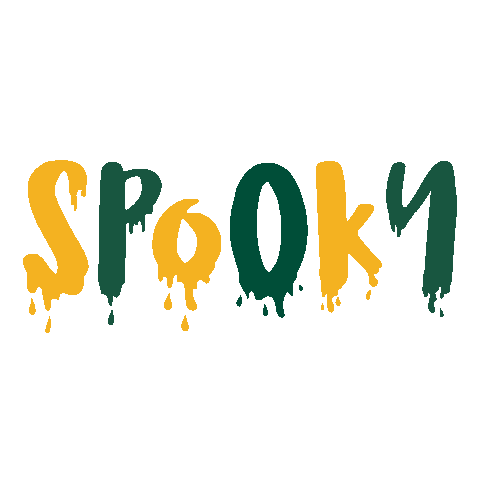 Green And Gold Halloween Sticker by William & Mary