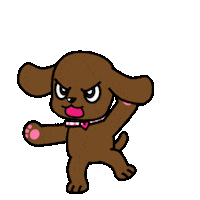 Angry Dog Sticker by KingPuppy