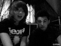 black and white love GIF