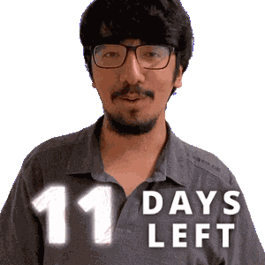 11 Days Sticker