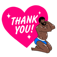 Thanks Thank You Sticker by HeyBeefcake