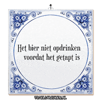 Humor Bier Sticker by Tegelspreuken.nl