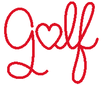 Golf Love Sticker