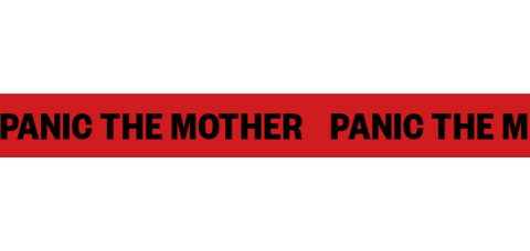 Panicthemother giphyupload red mother tape Sticker