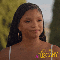 youmetuscany no shake no thank you headshake GIF