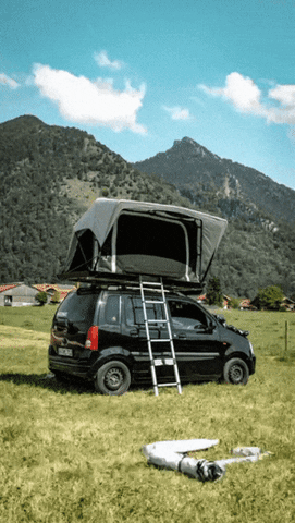 Reiseschnauze dachzelt rooftoptent rooftent roof tent GIF