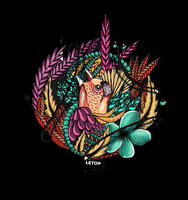 mundoletop love art colorful birds GIF