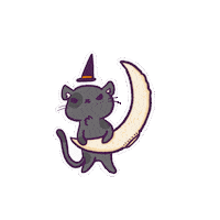 Black Cat Sticker