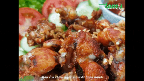 tmkhnhv giphyupload cách làm ếch chiên nước mắm ếch chiên nước mắm bơ tỏi GIF