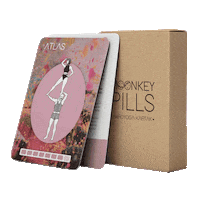 Moonkeypills pills acroyoga moonkey akroyoga Sticker