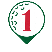 Number 1 Golf Sticker
