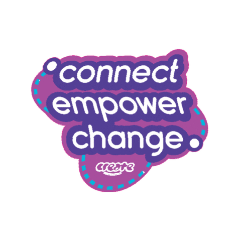 CREATEfnd change connect empower create foundation Sticker