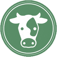 vegan cow Sticker by Melt Organic