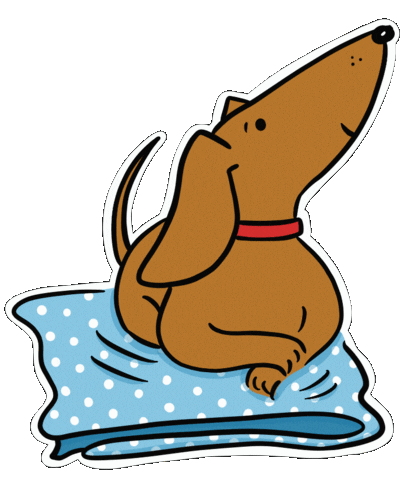 Sausage Dog Love Sticker by Raf Sinopoli