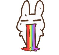 blackboxwork rabbit 可愛 兔子 kawii Sticker