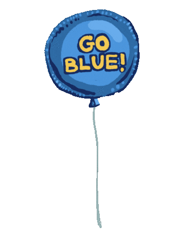 Go Blue Happy Birthday Sticker by University of Michigan