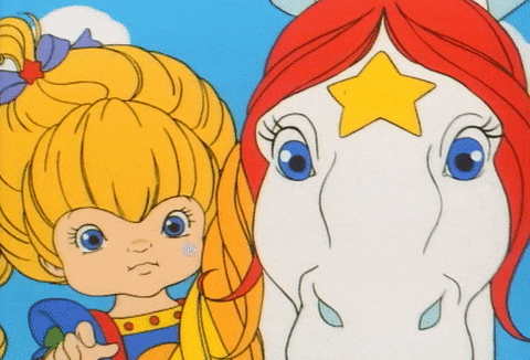 rainbow brite wtf GIF