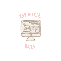Thesocialtaste_ work office computer office day Sticker