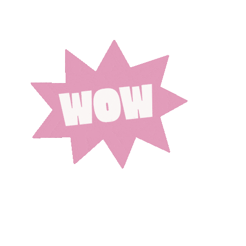 Pink Wow Sticker by Commonspace Collective