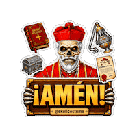 Halloween Skull Sticker