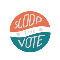 Scoopthevote Sticker by Ample Hills Creamery