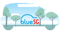 Car Rental Singapore Sticker by BlueSG