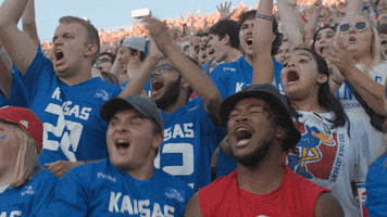 Lets Go Football GIF by University of Kansas