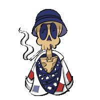 Skull Vegas Sticker by brookskully