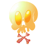 Skull Eggs Sticker by brookskully