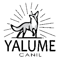 canilyalume cachorro border laika yak Sticker